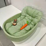 Cozy Macaron Four Seasons Dog Bed