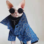 Devon Abikonis Denim Jacket for Sphynx Cats & Pet