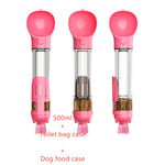 Pet Water Bottle Feeder 3 In 1 Dog Water Bottle