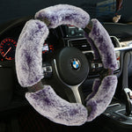 Winter Plush Car Steering Wheel Cover – 38cm Universal Fit