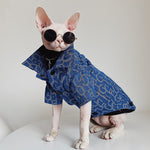 Devon Abikonis Denim Jacket for Sphynx Cats & Pet