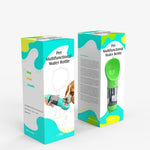 Pet Multi-functional Water Bottle with Waste Shovel & Food Box