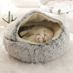 Plush Shell Pet Nest for Cats & Dogs
