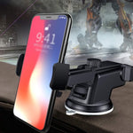 Telescopic Car Phone Holder – 360° Dashboard Mount with Suction Cup