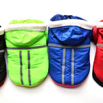 Reflective Pet Hooded Winter Jacket