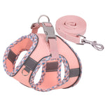 Reflective Plaid Dog Harness with Leash